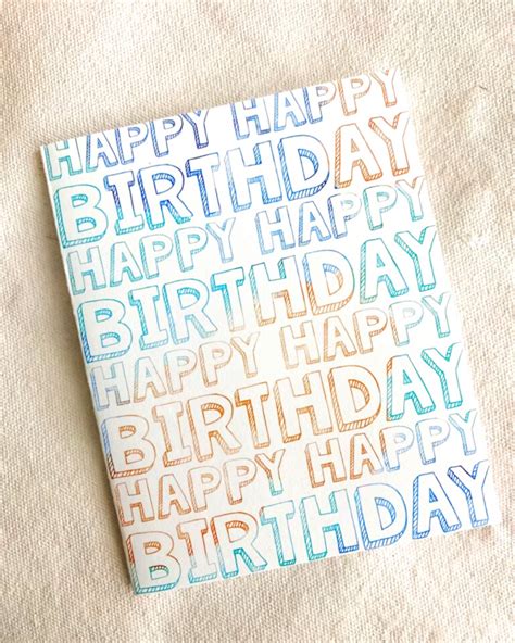 Bubble Letter Happy Birthday Card - Paper by Janey