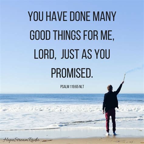 You Have Done Good Things For Me Psalms Psalm 119 Fun Things To Do