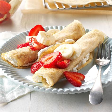 Strawberry Banana Crepes Recipe How To Make It