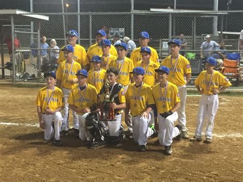 Lebanon Youth Baseball And Softball League Allstars