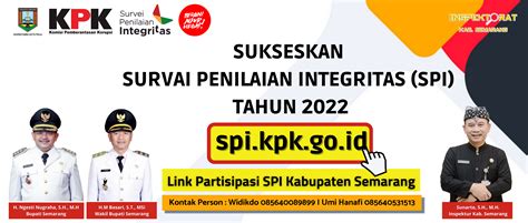 Survei Penilaian Integritas Spi Tahun Inspektorat Daerah Kab