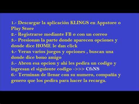 OBTENER SALDO GRATIS CON KLINGS RAPIDO Y FACIL YouTube