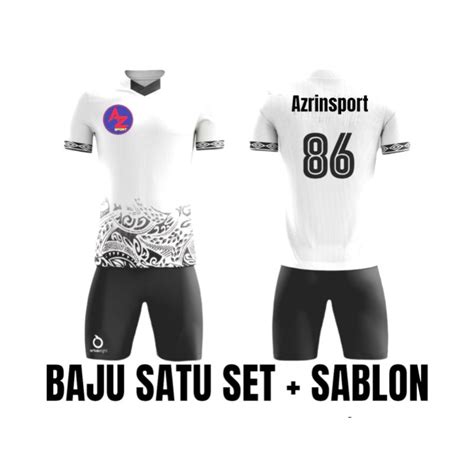 Jual Jersey Sablon Nama Dan Nomor Punggung Jersey Futsal Baju