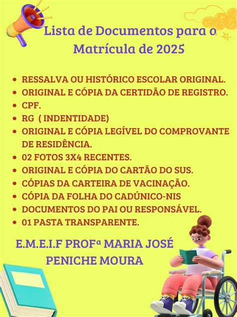 Documentos para Matrícula 2025 | PDF