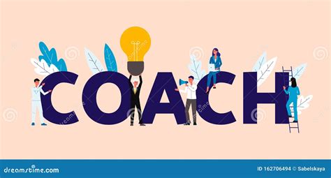 Business People In Coaching And Training Concept Flat Vector