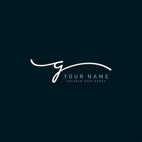 Initial Letter Logo Handwritten Signature Logo Stock Vector By Shahzad