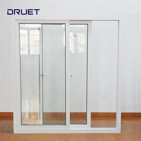 French Aluminum Casement Windows House UPVC PVC Double Glass Window