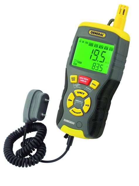 General Tools Rhmg In Thermo Hygrometer With Pin Pinless