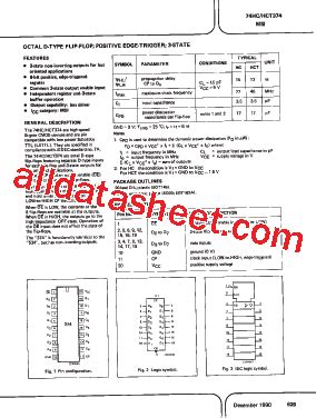 74HC374 Datasheet PDF List Of Unclassifed Manufacturers