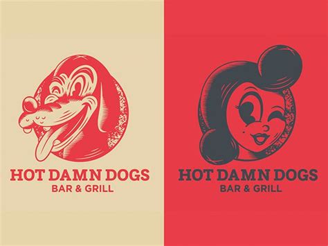 Showcase Of Logo Designs With Retro Mascot Characters Logo Design