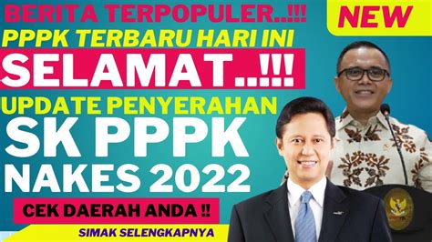 Kabar Pppk Tenaga Kesehatan Ii Pppk Terbaru Hari Ini Update Penyerahan