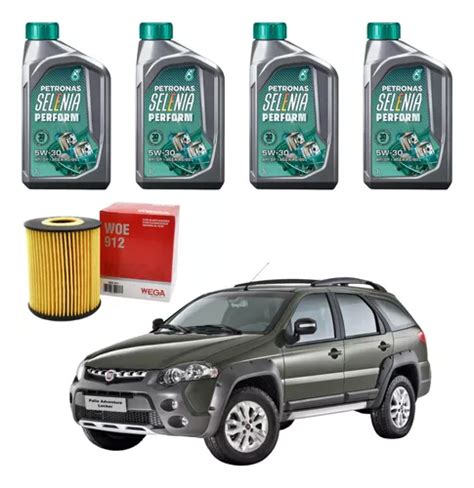 Kit Troca Leo E Filtros W Fiat Palio Weekend V