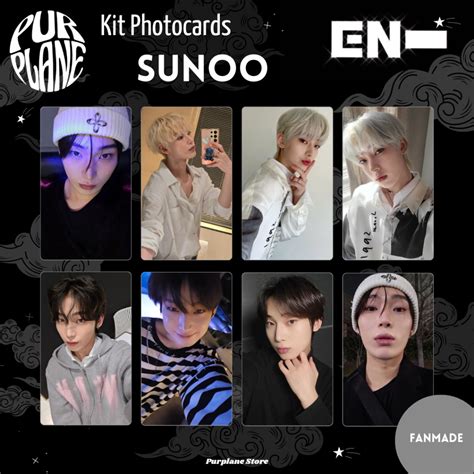 Sunoo Selca Photocards Kpop Fanmade Enhypen Shopee Brasil