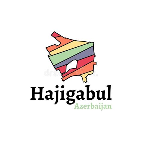 Hajigabul Azerbaijan Map Fully Editable Detailed Vector Map Of