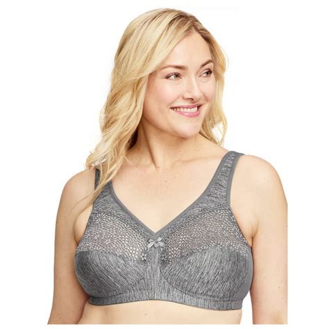 Glamorise Full Figure Plus Size Magiclift Moisture Control Bra Wirefree