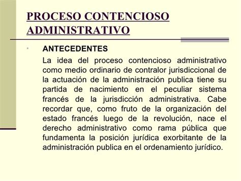 Proceso Contencioso Administrativo