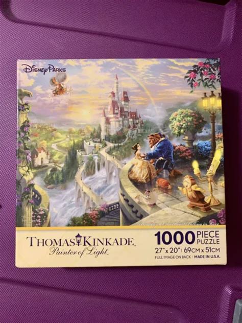 Ceaco Thomas Kinkade Beauty And The Beast Disney Parks Puzzle Pc