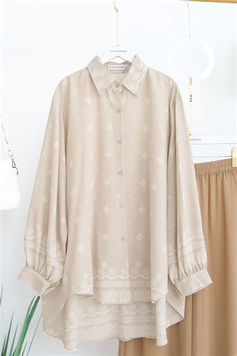 Andrea Top Nude Cream Dlaraaishah