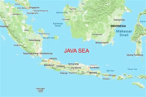 Java Sea On World Map