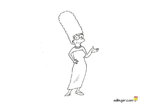 Laminas Para Colorear Coloring Pages Marge Simpson Para Pintar Images