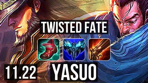 Twisted Fate Vs Yasuo Mid Defeat 32m Mastery 9312 500 Games