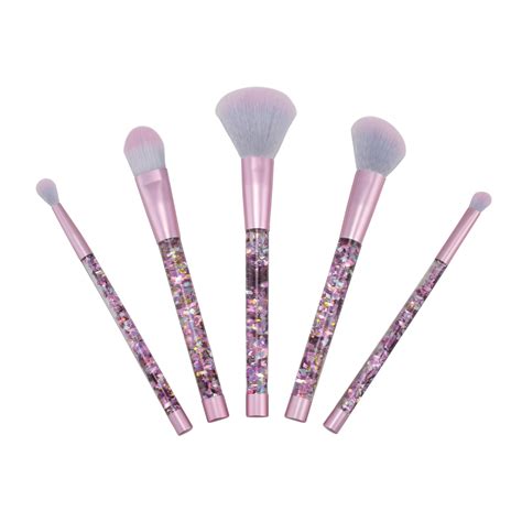 Candie Couture Brand 5 Piece Face Makeup Brush Set for Face and Eyes ...