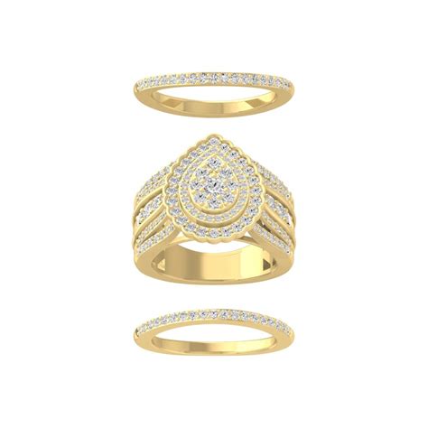 Araiya Fine Jewelry K Yellow Gold Round Shape Lab Grown Diamond