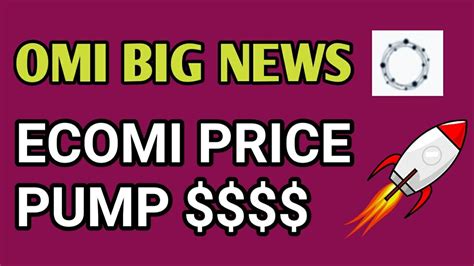 Ecomi Big News Omi Huge Price Prediction Omi Big Pump Good News