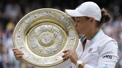 At Wimbledon Ashleigh Barty Wins Womens Singles Trophy Npr