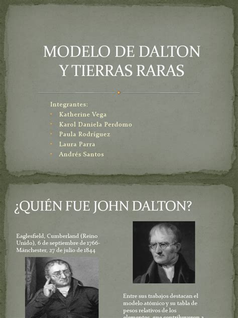 Exposicion Del Modelo de Dalton | PDF