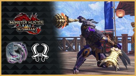 Cacer A Nargacuga Con Espadas Dobles Elemetales Monster Hunter Rise