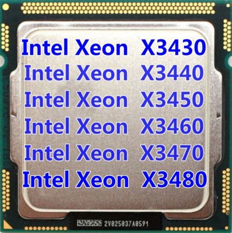 Intel Xeon X3430 X3440 X3450 X3460 X3470 X3480 LGA1156 CPU Processor ...