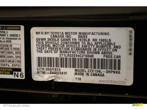 Toyota Matrix Xr Awd Parts Photos Gtcarlot