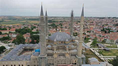 Selimiye Caminin Kubbe Restorasyonu Tamamland