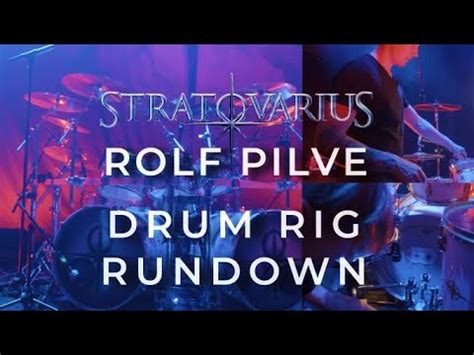 Rolf Pilve Stratovarius Drum Rig Rundown Survive Tour 2022 YouTube