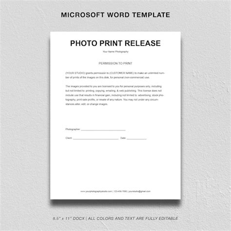 Release Agreement Template