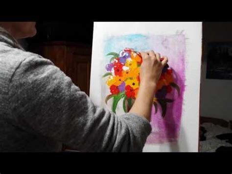 Youtube Peinture Acrylique Fleurs