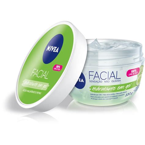 Creme Facial Nivea Em Gel Acido Hialur Nico E Pepino Gr Envio Em