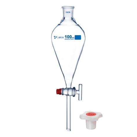 Funnel Separating Squibb Shape With PP Stopper 100mL Arihantlab