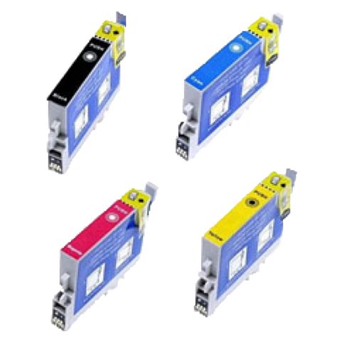 Conjunto de 4 Tinteiros Compatíveis Epson T0441 2 3 4 Humanchip