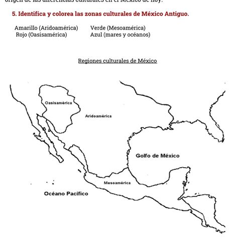 Mapa De Las áreas Culturales Del México Antiguo THEDU