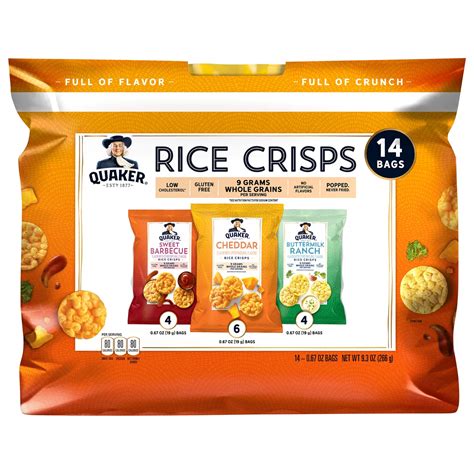 Quaker Variety Pack Rice Crisps Shop Rice Cakes At H E B