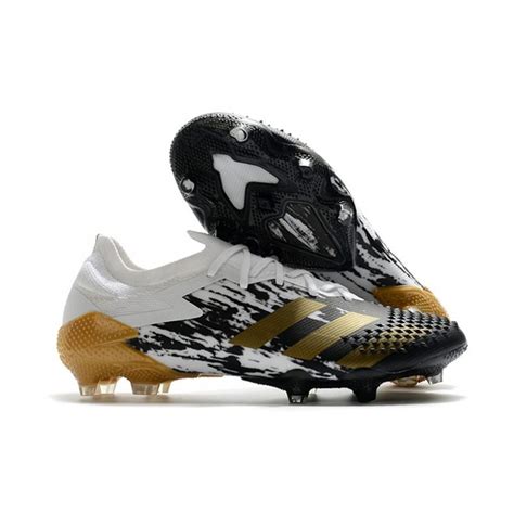 Chaussure Adidas Predator Mutator 20 1 Low Fg Blanc Or Noir