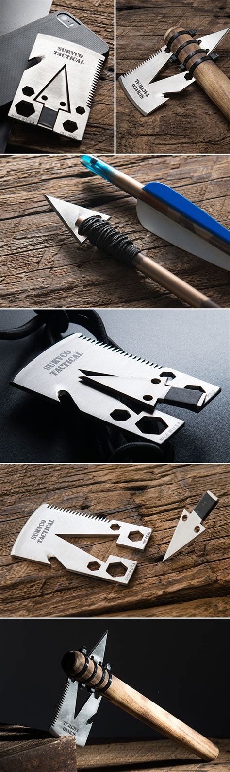 Survco Tactical Credit Card Ax Is Back In Stock Puts 21 Tools In Your