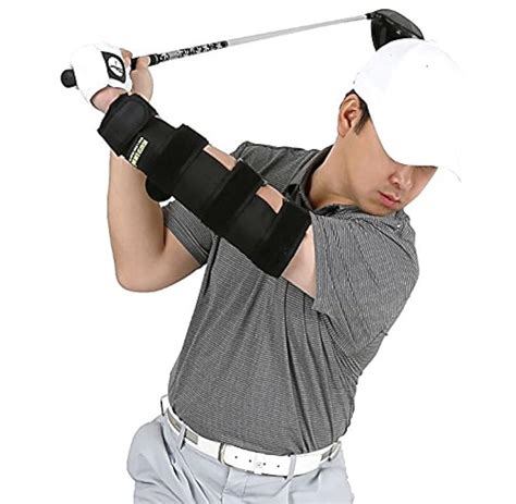 Buy Us Patented Weighted Elbow Brace Shoulder Turn And Straight Arm Golf Swing Trainer