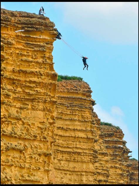 Basejumper Throws Himself Off 150ft Dorset Cliff Made Famous By ITV S