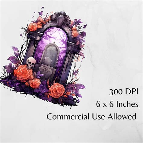 Halloween Tombstone Clipart Halloween PNG Halloween Clipart - Etsy