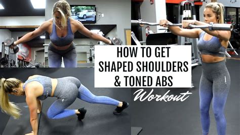 SHAPED SHOULDERS TONED ABS SHOULDERS And CORE WORKOUT YouTube