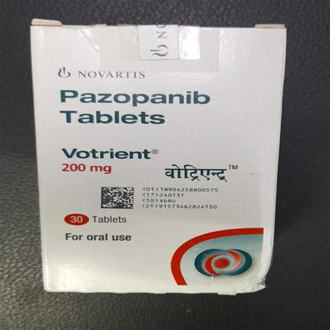 Pazopanib Votrient 200mg Tablets At Rs 6080 Box In New Delhi ID