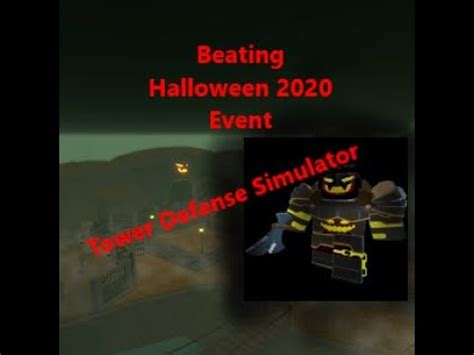 Beating Halloween Event Tower Defense Simulator Youtube